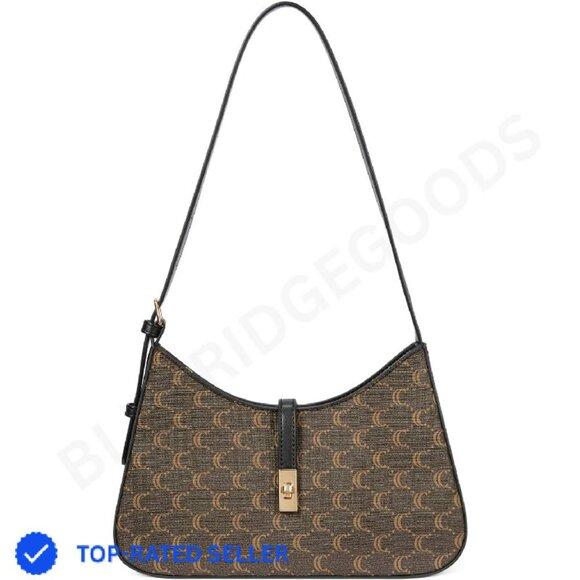 Women's Hobo Bag Chic Vegan Leather Crossbody Purse with Adjustable Strap - Picture 1 of 4